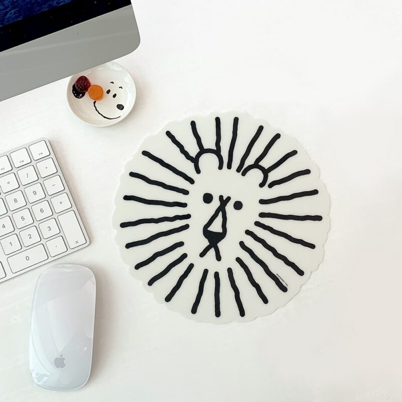 Mousepad - Lion White
